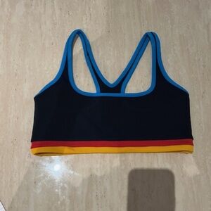 NEW Splits59 Blue Red Yellow and Black Sports bra Color block M